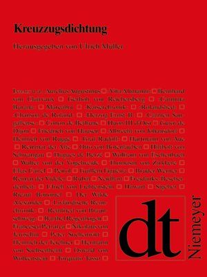 cover image of Kreuzzugsdichtung